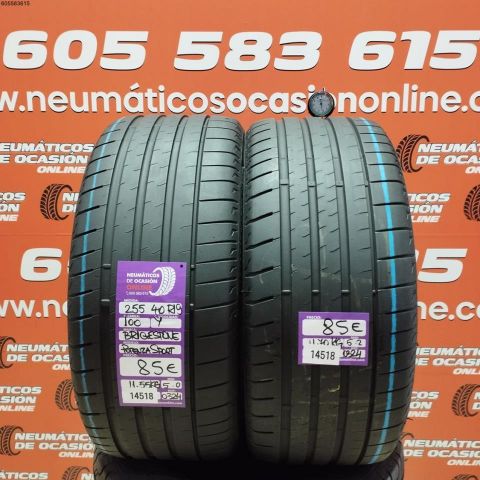 2X 255 40 R19 100Y BRIDGESTONE POTENZA SPORT OCASIÓN DOT: 0324/0324 - 5.0/5.2mms