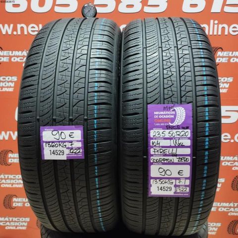 2X 235 50 R20 104W PIRELLI SCORPION ZERO PNCS M+S 7.0/7.1MM DOT 1222/1322
