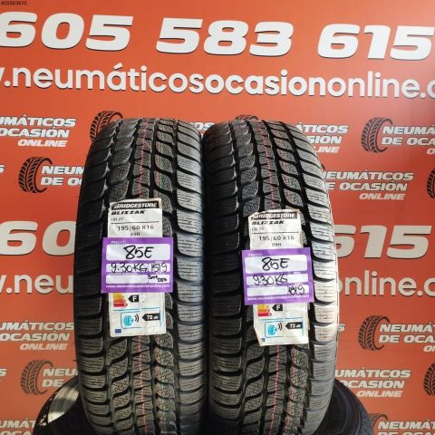 2X 195 60 R16 89H BRIDGESTONE BLIZZAK (SIN USO) DOT: 1519/1819