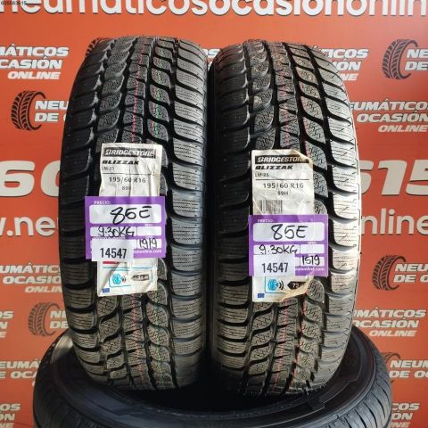 2X 195 60 R16 89H BRIDGESTONE BLIZZAK LM25 DOT 1919/1519