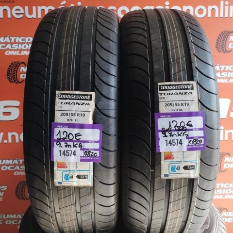 2X 205 55 R19 97H XL BRIDGESTONE TURANZA ECO DOT 0820/0820 (SIN USO)