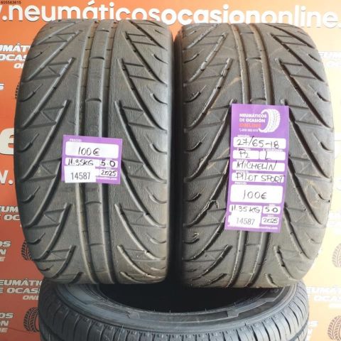 2X 27 65 18 P2 L MICHELIN PILOT SPORT GT COMPETICIÓN DOT: 2025/2025 - 5.0/5.0mms
