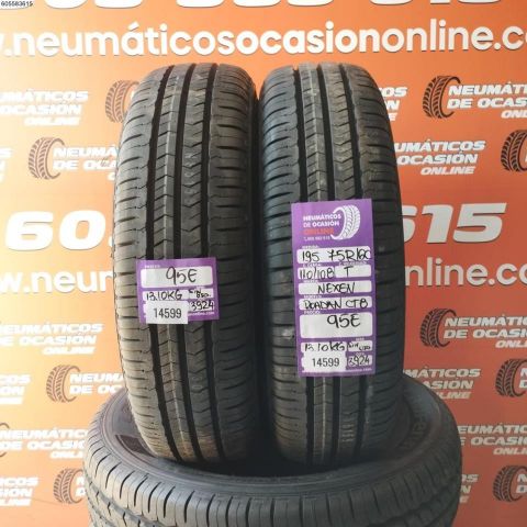 2X 195 75 R16C 110/108T NEXEN TIRE ROADIAN CT8 DOT 3924/3921 (SIN USO)
