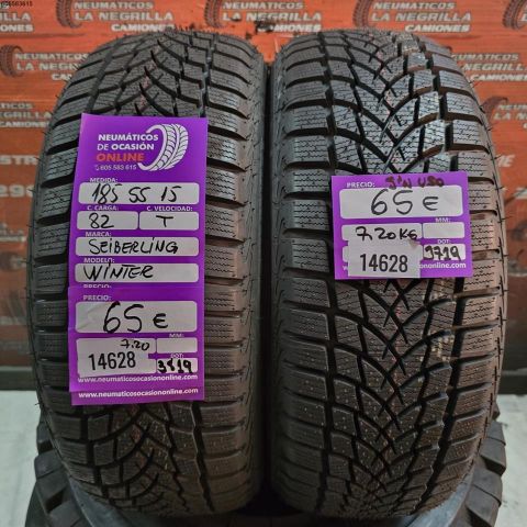 2X 185 55 R15 82T SEIBERLING WINTER (SIN USO) DOT: 3819/3719