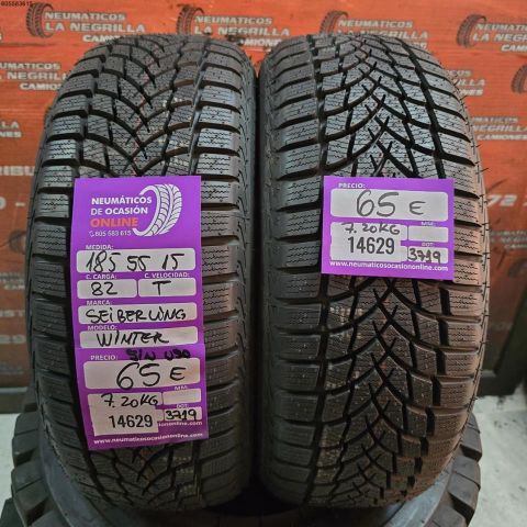 2X 185 55 R15 82T SEIBERLING WINTER (SIN USO) DOT: 3719/3719