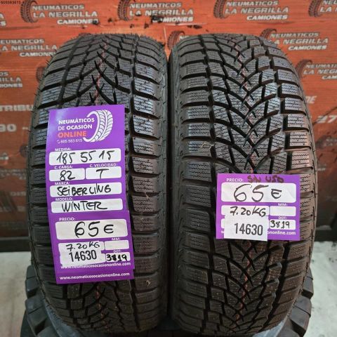 2X 185 55 R15 82T SEIBERLING WINTER (SIN USO) DOT: 3819/3819