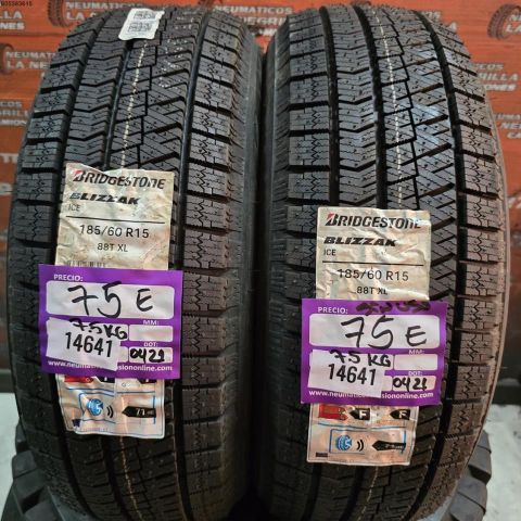 2X 185 60 R15 88TXL BRIDGESTONE BLIZZAK (SIN USO) 0422/0422