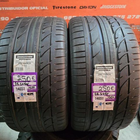 2X 295 35 ZR20 101Y BRIDGESTONE POTENZA S001 DOT 4320/4320(SIN USO)