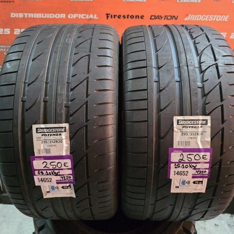 2X 295 35 ZR20 101Y BRIDGESTONE POTENZA S001 DOT 4320/4320 (SIN USO)