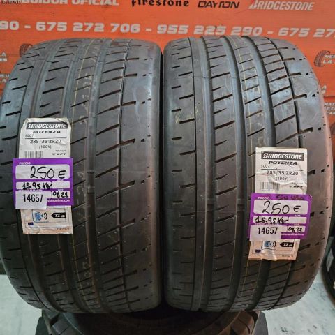 2X 285 35 ZR20 BRIDGESTONE POTENZA S001 DOT 0821/0821 (SIN USO)