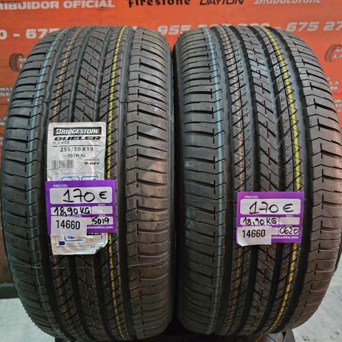 2X 255 50 R19 107H XL BRIDGESTONE DUELER H/L 400 DOT 5019/0620 (SIN USO)