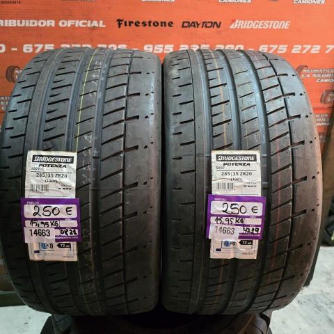 2X 285 35 ZR20 100Y BRIDGESTONE POTENZA S007 DOT 0821/4219 (SIN USO)