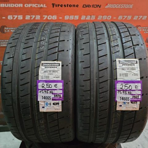 2X 285 35 ZR20 100Y BRIDGESTONE POTENZA S007 DOT 0821/0821 (SIN USO)