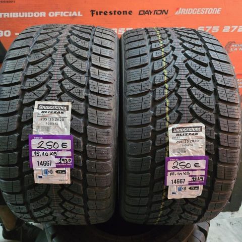 2x 295 35 ZR20 105W XL BRIDGESTONE BLIZZAK LM32 DOT: 20/20 (SIN USO)