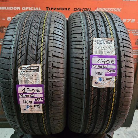 2X 255 50 R19 107H XL BRIDGESTONE DUELER H/L DOT 0520/0620 (SIN USO)