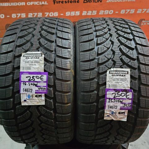 2X 295 35 ZR20 105W XL BRIDGESTONE BLIZZAK LM 32 DOT 1920/1920(SIN USO)