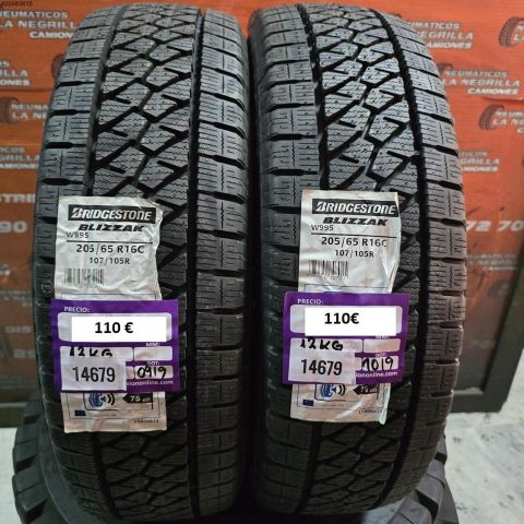 2X 205 65 R16C 107/105R BRIDGESTONE BLIZZAK (SIN USO) DOT: 1019/0919