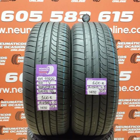 2X 235 55 R20 102V BRIDGESTONE DUELE H/L OCASIÓN DOT: 3119/3119 - 7.0/7.3mms