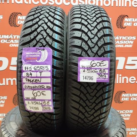 2X 175 65 R15 84T FALKEN EUROWINTER M+S* OCASIÓN DOT: 3719/3719 - 8.8/8.8mms