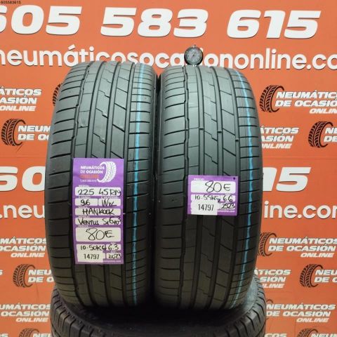 2X 225 45 R19 96W HANKOOK VENTUS S1 EVO 3 OCASIÓN DOT: 2023/2523 - 6.3/6.6mms