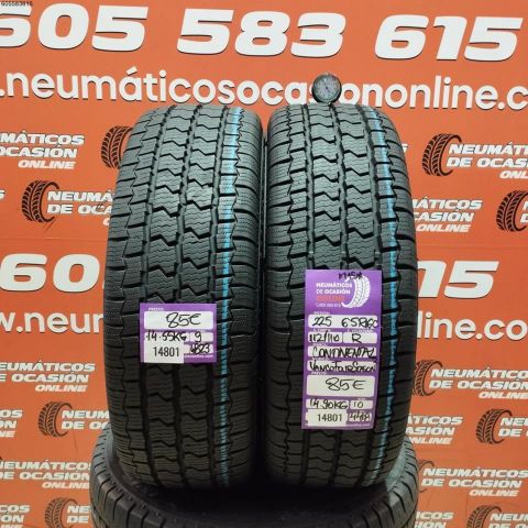 2X 225 65 R16C 112/110R CONTINENTAL VANCO FOURSEASON 2 M+S* OCASIÓN DOT: 4823/4418 - 9.0/10.00mms