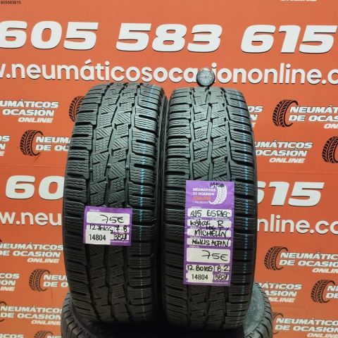 2X 215 65 R16C 109/107R MICHELIN AGILIS ALPIN M+S* OCASIÓN DOT: 3821/3821 - 7.8/8.2mms