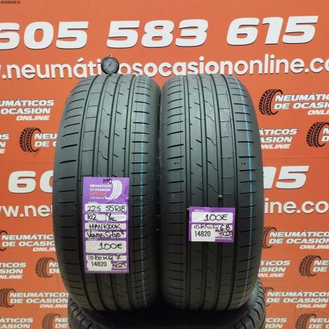 2X 225 55 R18 102Y HANKOOK VENTUS S1 EVO3 MO OCASIÓN DOT: 5023/5023 - 7.0/6.8mms