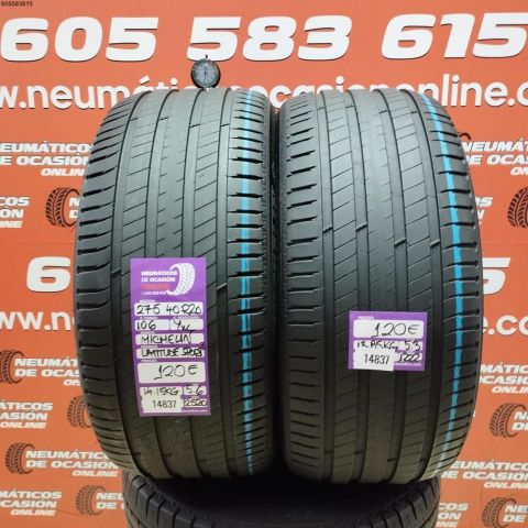 275 40 R20 106Y MICHELIN LATITUDE SPORT 3 OCASIÓN DOT: 2520/1222 - 5.6/5.3mms