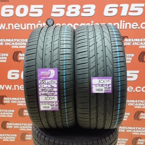 2X 255 40 R20 101Y HANKOOK VENTUS S1 EVO2 OCASIÓN DOT: 0123/1222 - 6.3/5.8mms