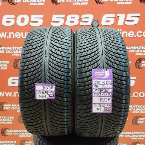 2X 275 40 R21 107V MICHELIN PILOT ALPIN M+S* OCASIÓN DOT: 3623/3623 - 7.3/7.4mms