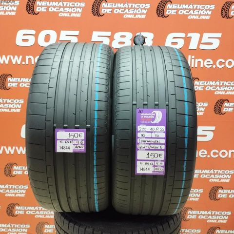 2X 285 40 R22 110Y CONTINENTAL SPORT CONTACT 6 AO OCASIÓN DOT: 4822/4822 - 4.6/4.6mms