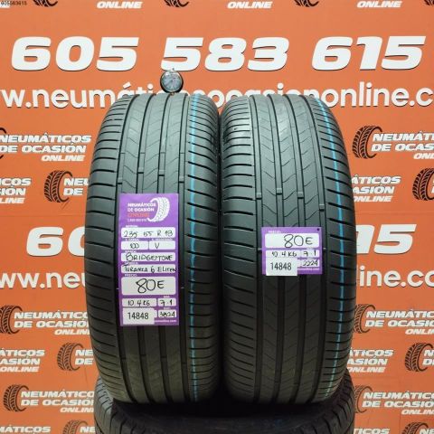 2X 235 55 R18 100V BRIDGESTONE TURANZA 6 OCASIÓN DOT: 3824/2224 - 7.1/7.1mms