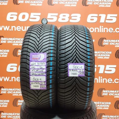 2X 225 50 R19 110V XL MICHELIN CROSS CLIMATE 2 5.7/6.5MM DOT 1524/1722