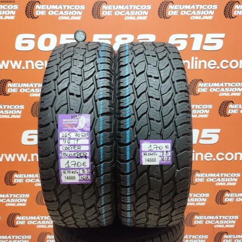 2X 265 70 R18 116T COOPER DISCOVERER A/T3 M+S 7.8/8.2MM  DOT 1618/1618