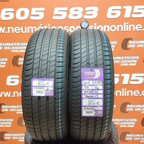 2X 205 55 R19 97V XL MICHELIN PRIMACY3 6.0/6.0MM DOT 0220/0822