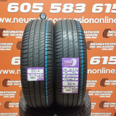 195 55 R20 95H XL MICHELIN PRIMACY 3 6.0/6.2MM DOT 4222/3922