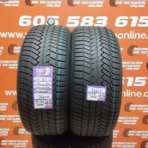 2X 2758 50 R20 113V XL CONTINENTAL WINTER CONTACT  6.3/6.2MM DOT 3518/3418
