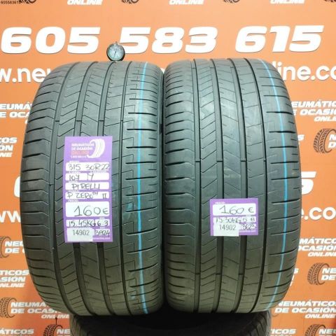 2X 315 30 R22 107T PIRELLI P ZERO TM 5.8/6.3MM DOT 3924/3623