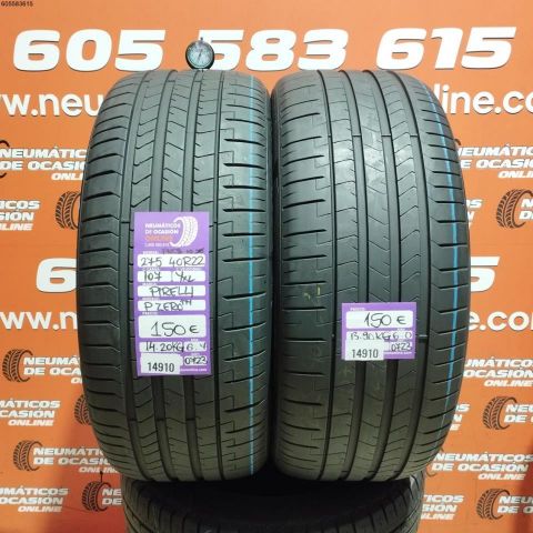 2X 275 40 R22 107Y XL PIRELLI P ZERO TN 6.0/6.4MM DOT 0723/0723