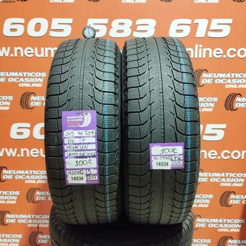 2X 245 70 R17 110T MICHELIN LATITUDE X-ICE X12 4.6/5.0MM M+S* DOT 4514/4514