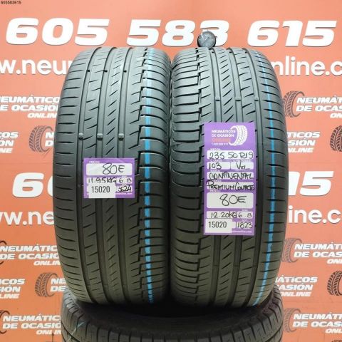 235 50 R19 103V XL CONTINENTAL PREMIUM CONTACT 6 6.8/6.8MM DOT 3624/1823