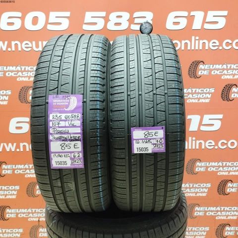 2X 235 60 R18 107V XL PIRELLI SCORPION VERDE LR M+S 6.2/7.0MM DOT 2723/2723