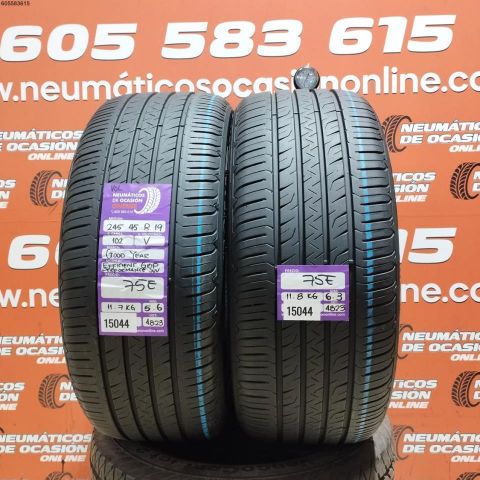 2X 245 45 R19 102V GOODYEAR EFFICIENT GRIP VOL PERFORMANCE 6.3/5.6MM DOT 4823/4823