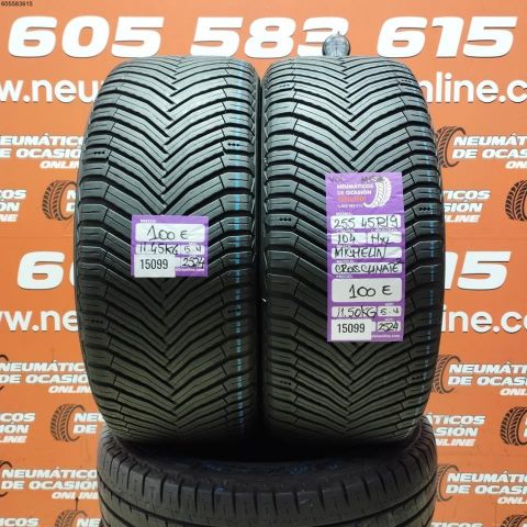 2x 255 45 R19 104H XL MICHELIN CROSSCLIMATE 2 5.4/5.4MM DOT 2524/2524