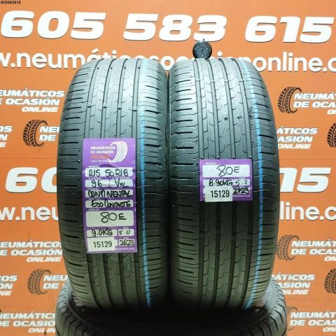 2X 215 50 R18 96V XL CONTINENTAL ECO CONTACT 6 5.0/5.0MM DOT 2623/2723