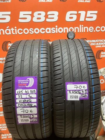 2x 225 40 R19 93Y XL KLEBER DYNAXER UHP 5.0/4.5MM DOT 3423/1524