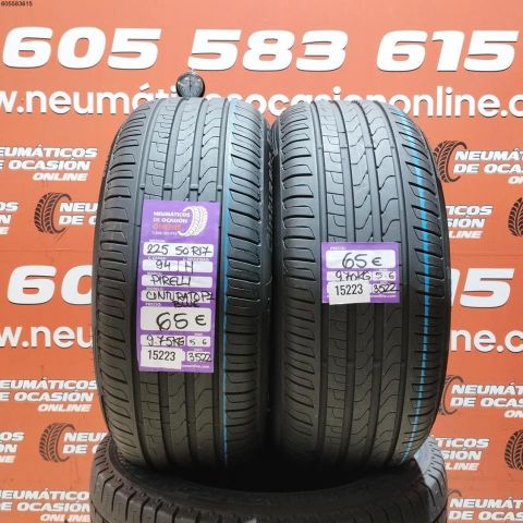 2x 225 50 R17 94H PIRELLI CINTURATO P7 BLUE 5.6/5.6MM DOT 3522/3522