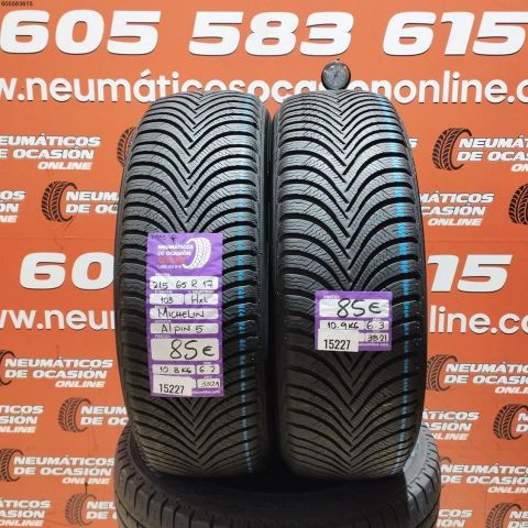 2x 215 65 R17 99H MICHELIN ALPIN 5 M+S* 6.3/6.2 MM DOT 3321/3321