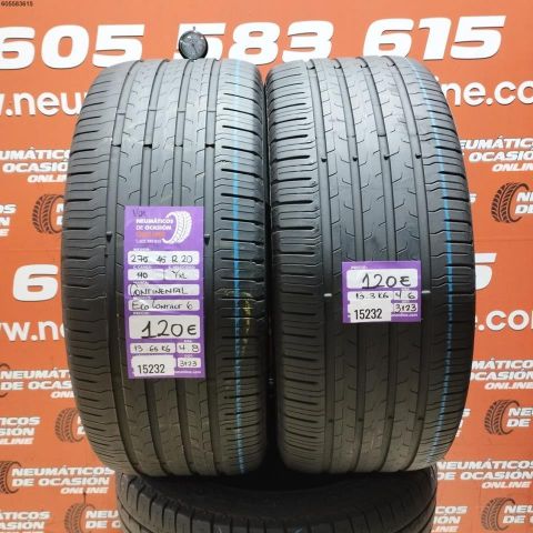 2x 275 45 R20 110Y CONTINENTAL ECO CONTACT 6 VOL 4.8/4.6MM DOT 3123/3123