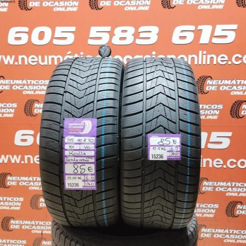 2x 255 40 R20 101V XL ROTALLA SETULA WRRECE 5330 6.0/6.0MM  DOT 262182621